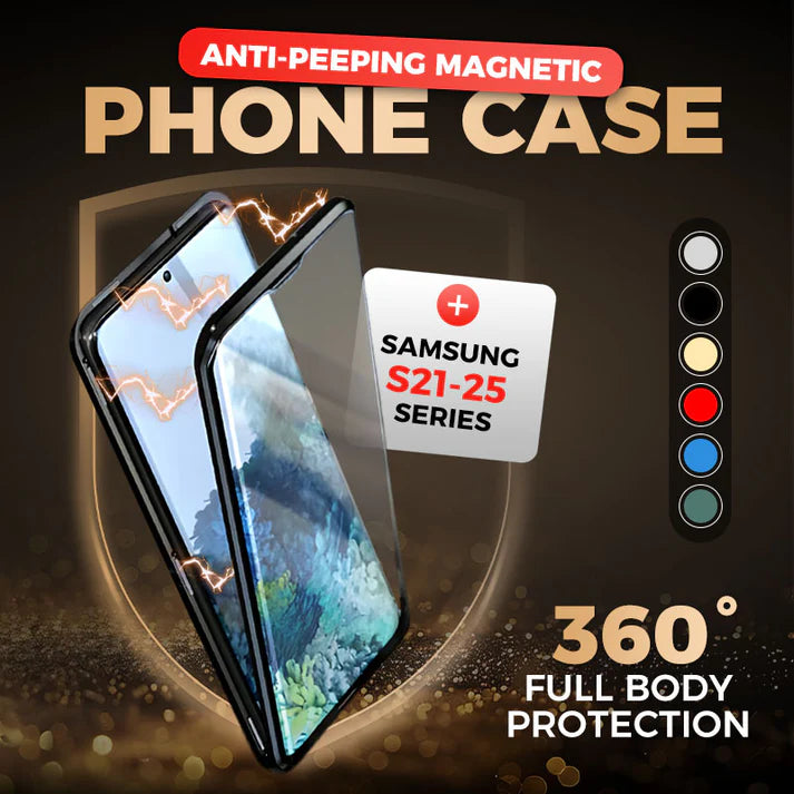 Anti-peeping Magnetic Tempered Glass Double-sided Phone Case(Series S22-25)