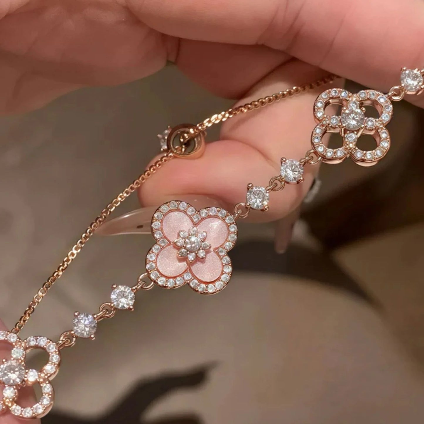 Diamond Clover Bracelet