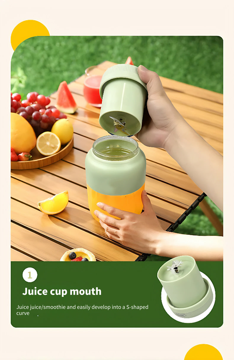 Cordless Smoothie Blender β 24oz Personal Juicer for Travel & Gym