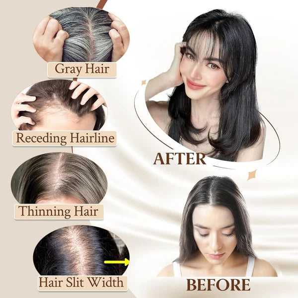 Hair Toppers for Women, 360° 3D Cover Wispy Bangs Hair Pieces for Women,New Upgraded model
