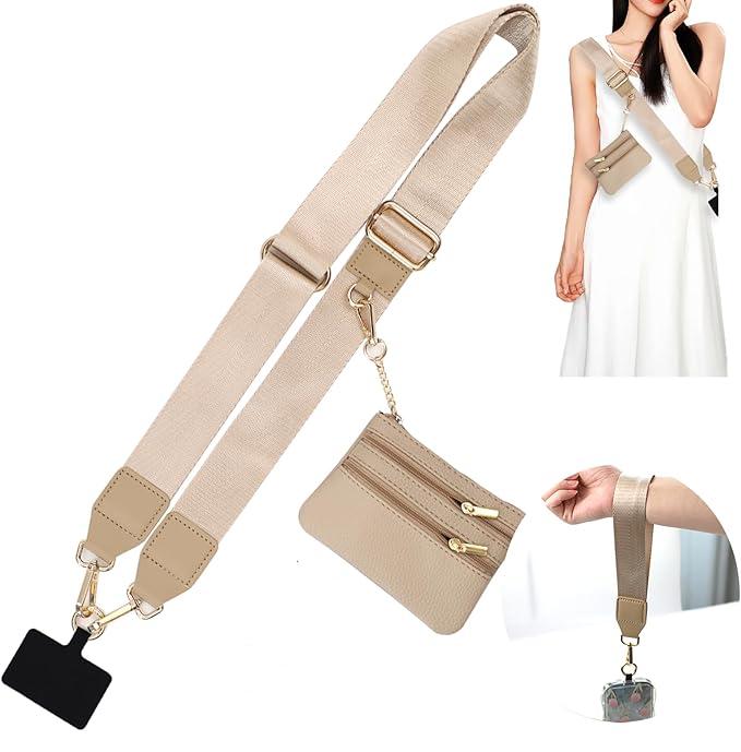 Crossbody Phone Strap with Wallet, Adjustable, Hands-Free, Gift-Ready for Women