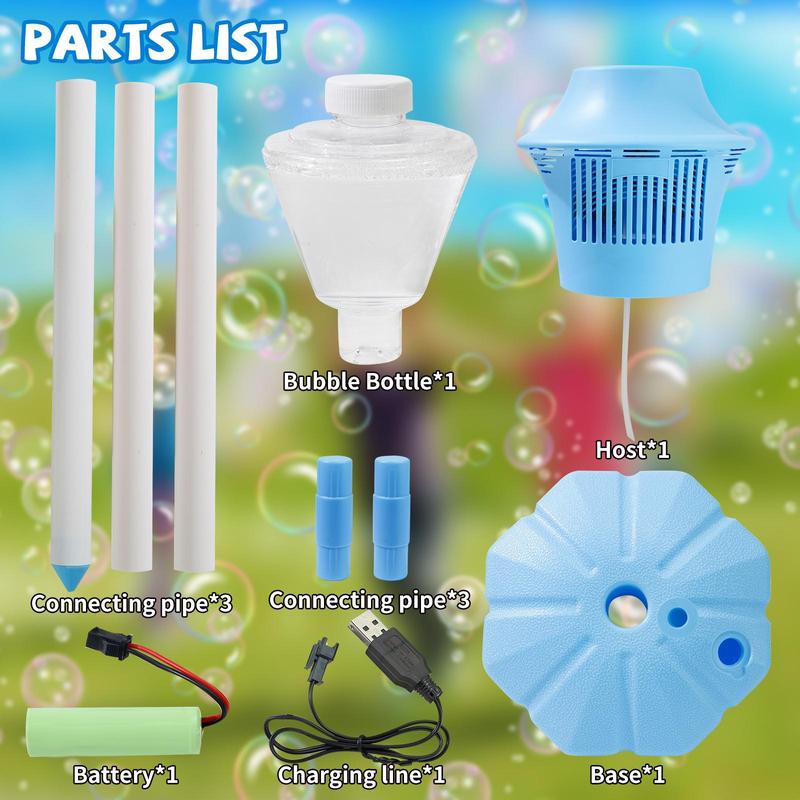 Bubble Maker for Kids - Adjustable Height Stand