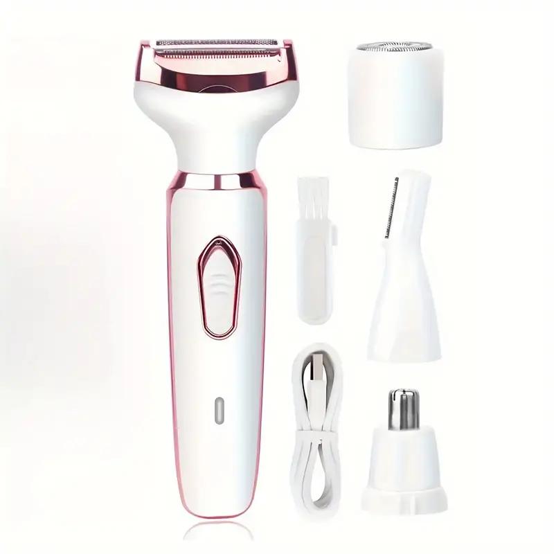 4 in 1 Electric Shaver | 1 Set Portable Hair Removal Machine Facial Stainless Razor Trimmer