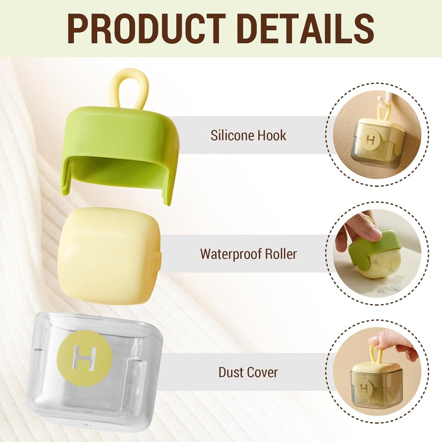 Mini Reusable Lint Roller – Washable & Portable Pet Hair Remover