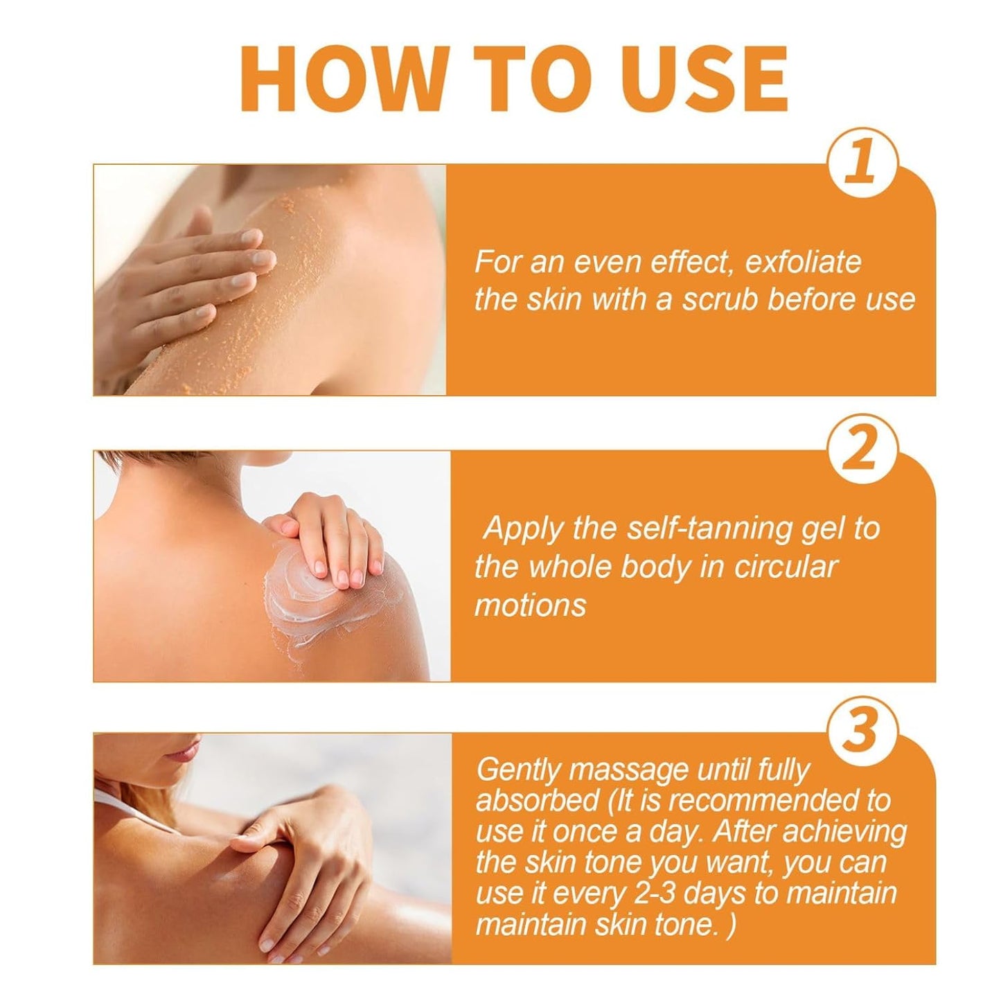 Luxury Intensive Tanning Gel β Natural Tanning Accelerator for Sunbed & Outdoor Use, Deep Brown Tan Cream