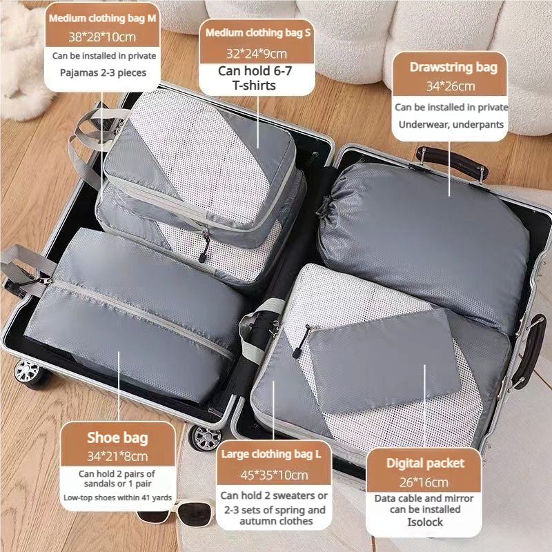 Travel storage bag, clothes packing storage bag, compression bag