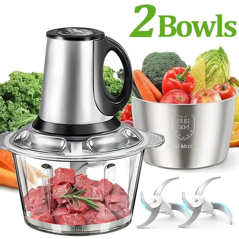 Electric Food Chopper β 3L, Dual-Speed Meat & Veggie Grinder with 4 Sharp Blades