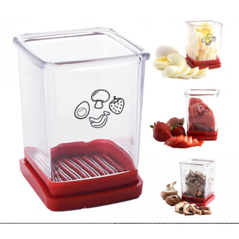 Cup Slicer – Fruit & Vegetable Cutter with Stainless Steel Blades
