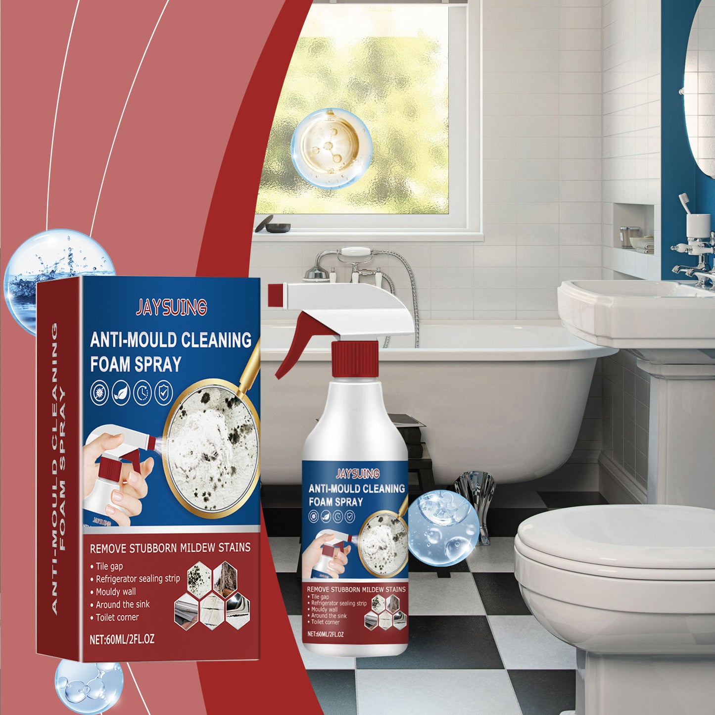 Tile & Wall Cleaner Spray β Removes Mold, Mildew & Tough Stains