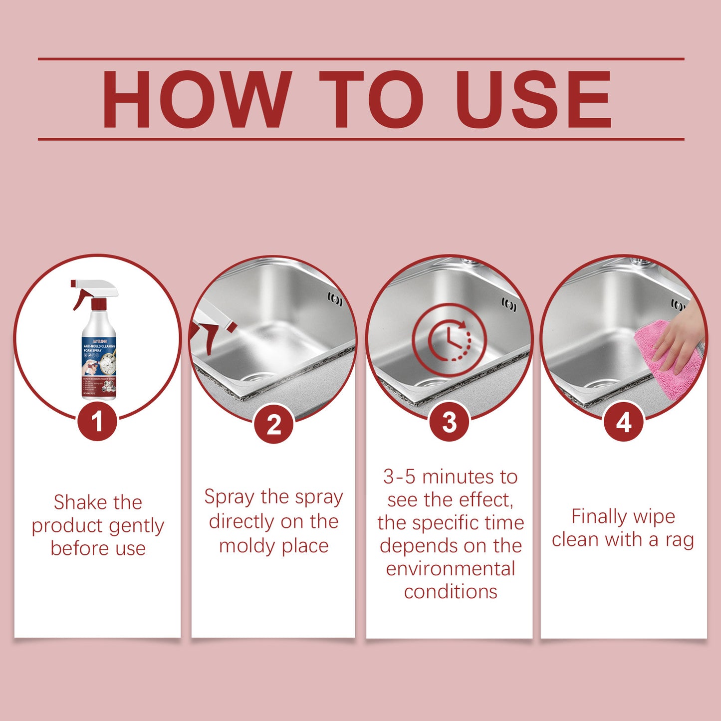 Tile & Wall Cleaner Spray β Removes Mold, Mildew & Tough Stains