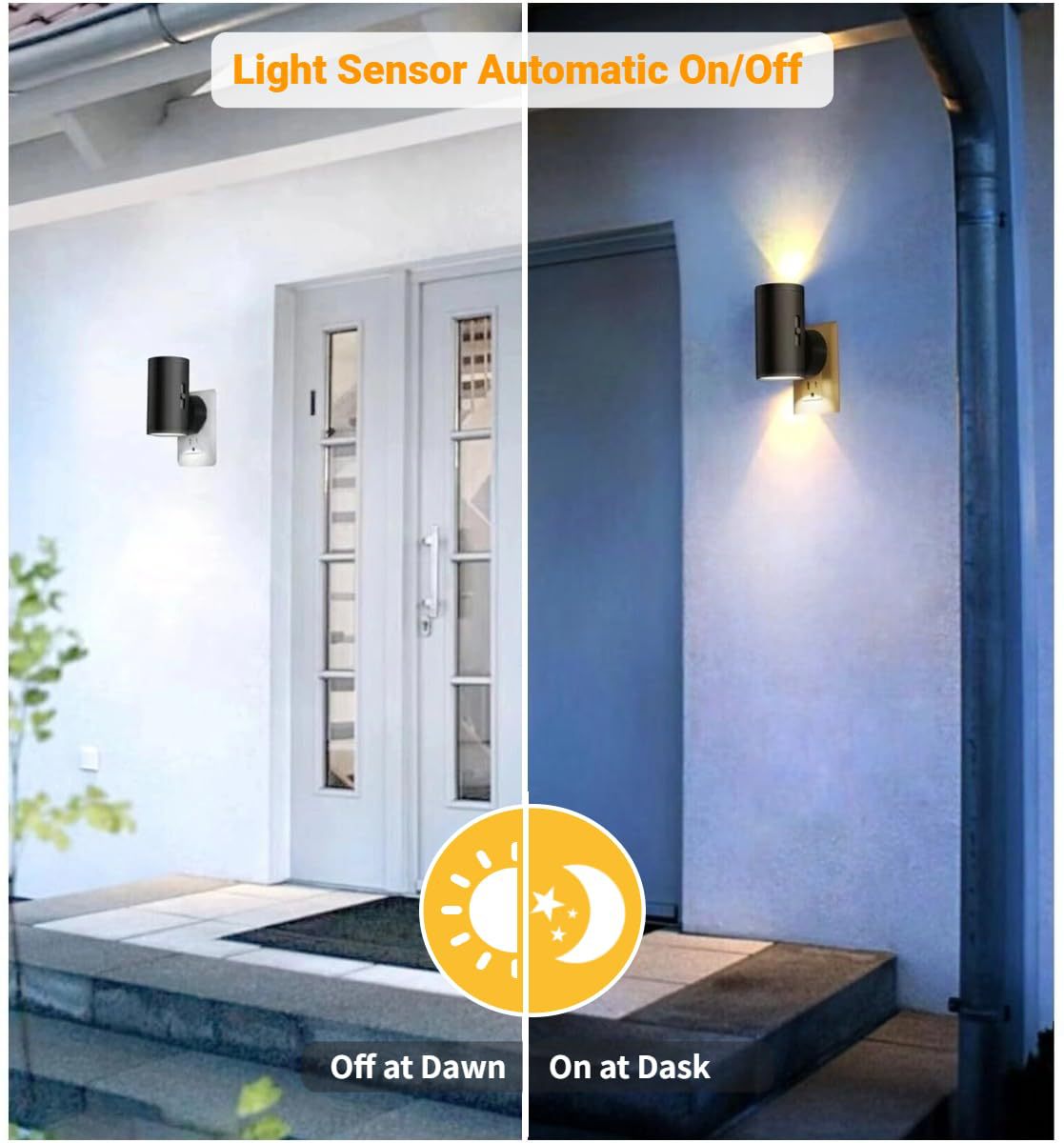 Dimmable LED Night Light β Light Sensor, Soft Plug-in Wall Lamp for Any Room