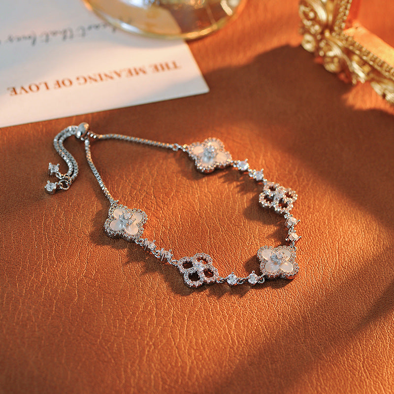 Diamond Clover Bracelet