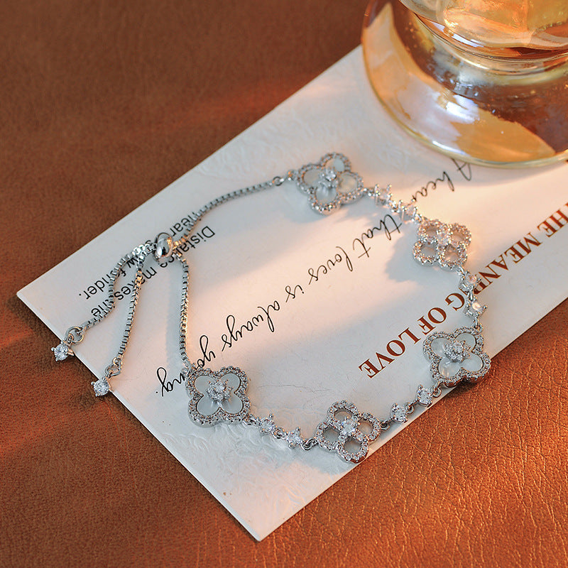 Diamond Clover Bracelet