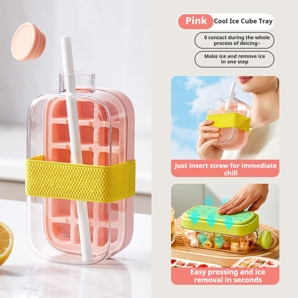 2-in-1🧊 NEW Trend Ice Cube Bottle 🍾