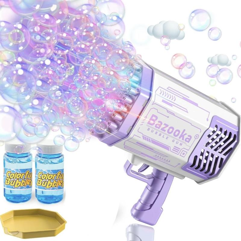 2025 The latest 69 hole Bubble Gun - Children's colored light bubble machine, outdoor and party toys, the best gift for children!