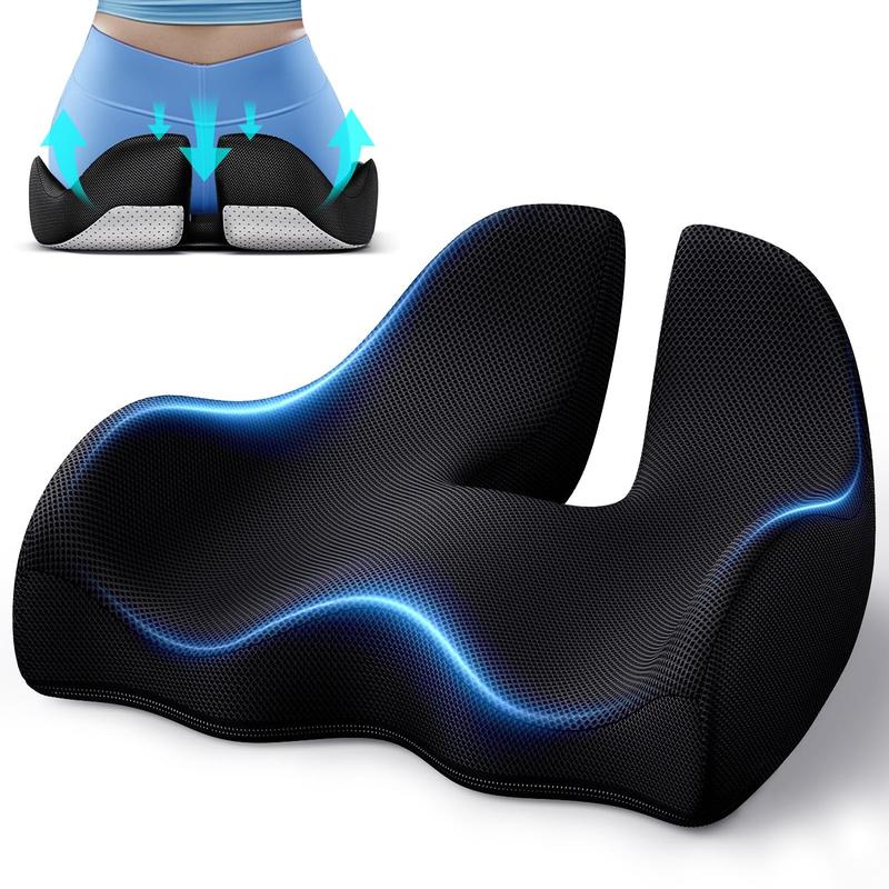 Ergonomic Seat Cushion – Sciatica & Pressure Relief, Healthy Spine Support