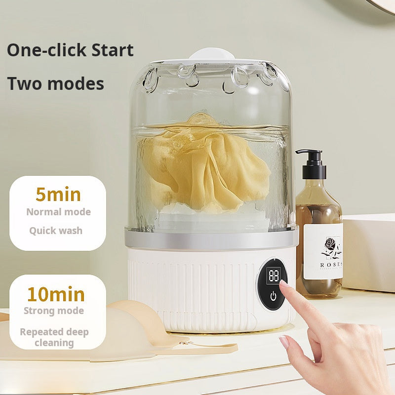 Mini rechargeable washing machine underwear travel portable small socks washing machine