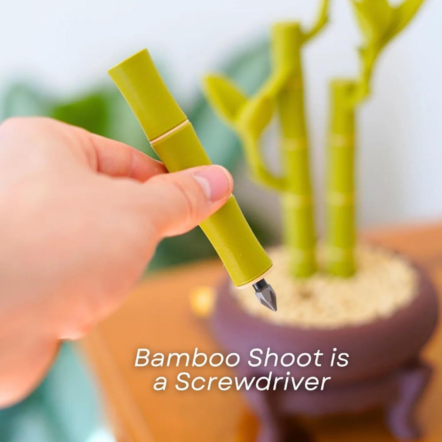 Bamboo Bits - Toolbox on your Table - Screwdriver, Tape measure, Tool Storage