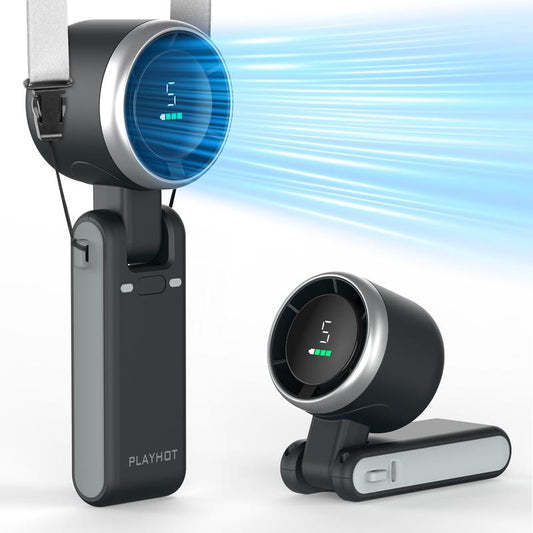 Portable Turbo Handheld Fan â 5-Speed, 4000mAh Rechargeable, Up to 10H Runtime