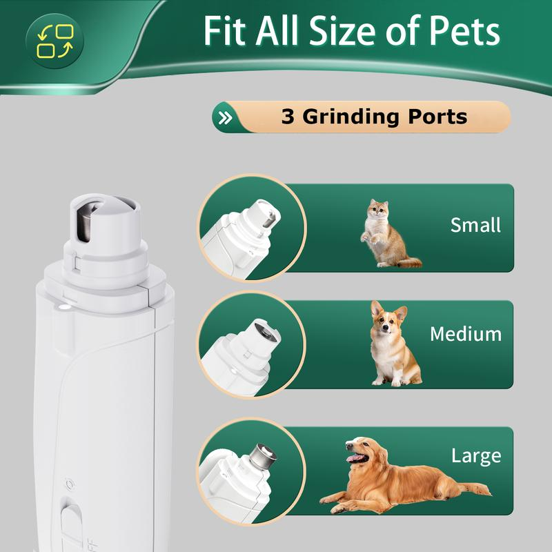 2-in-1 pet nail polisher, dog nail clipper trimmer