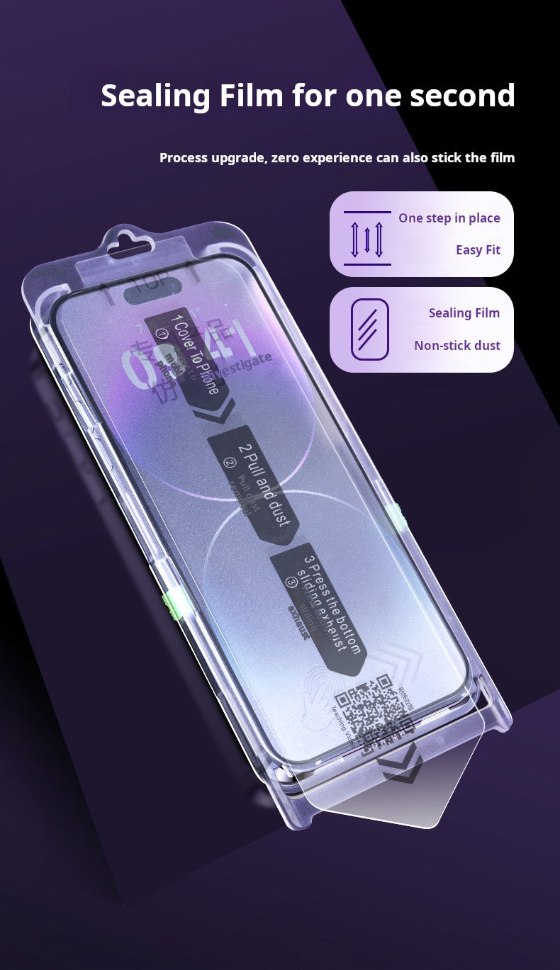 Anti-Peeping Tempered Glass Screen Protector with Auto Dust-elimination Installation