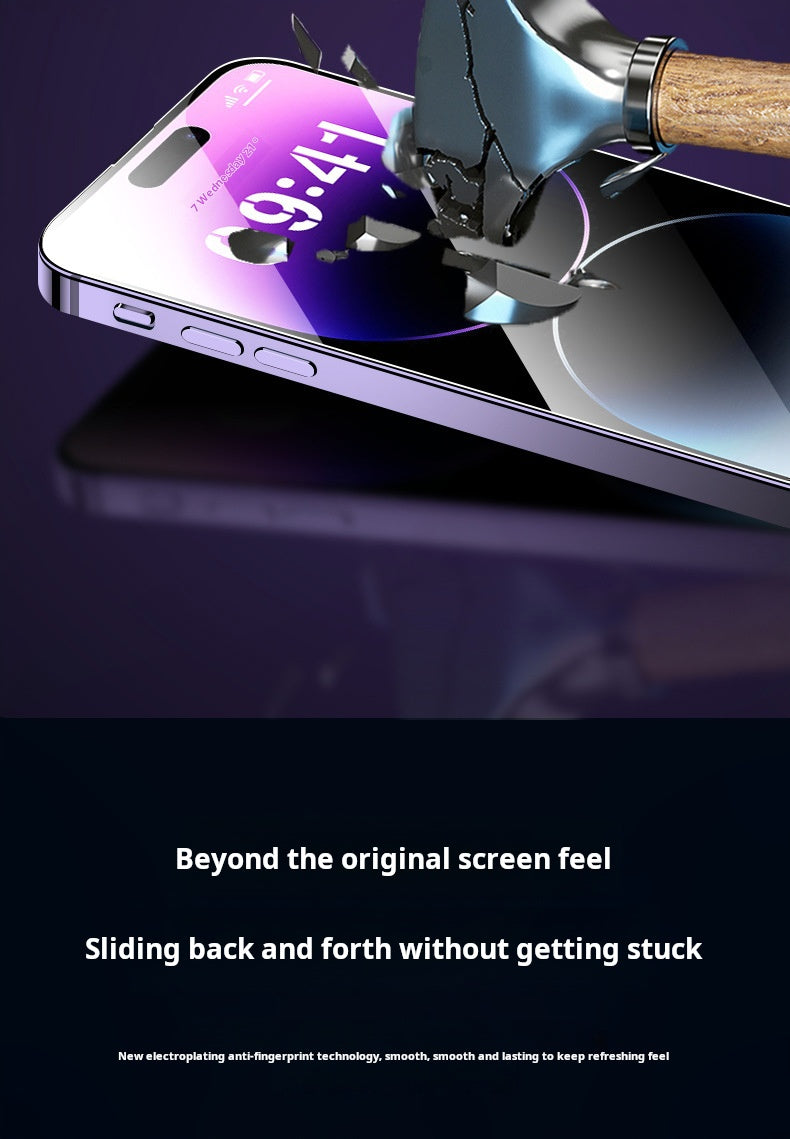 Anti-Peeping Tempered Glass Screen Protector with Auto Dust-elimination Installation