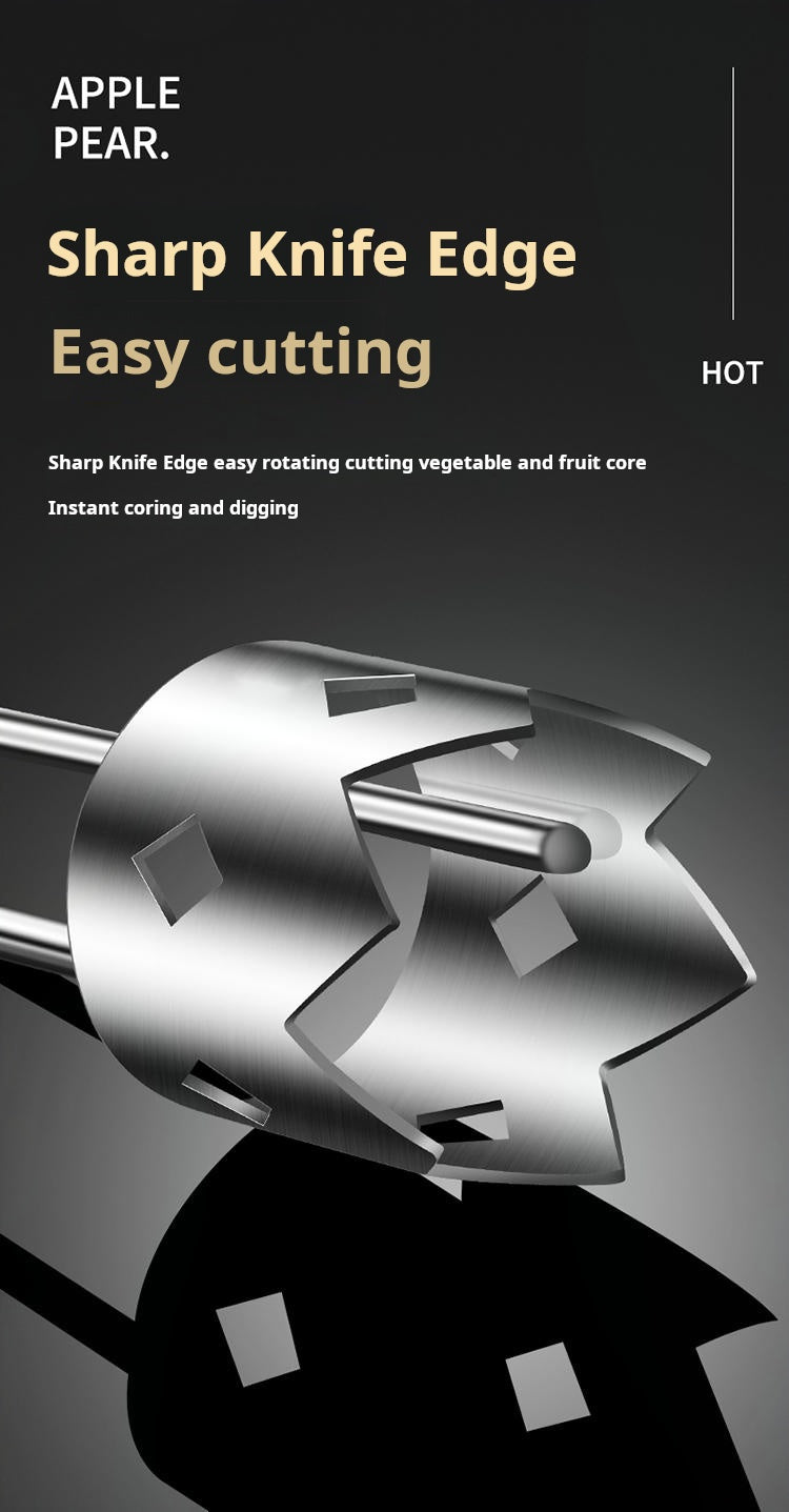 Stainless Steel Corer – Easy Core Remover for Fruits & Vegetables