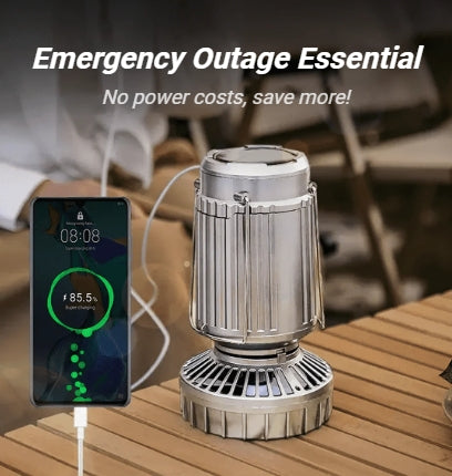 Multi-Use Solar Lantern – LED Light for Camping, Power Outages, and Night Fishing