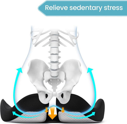 Ergonomic Seat Cushion – Sciatica & Pressure Relief, Healthy Spine Support