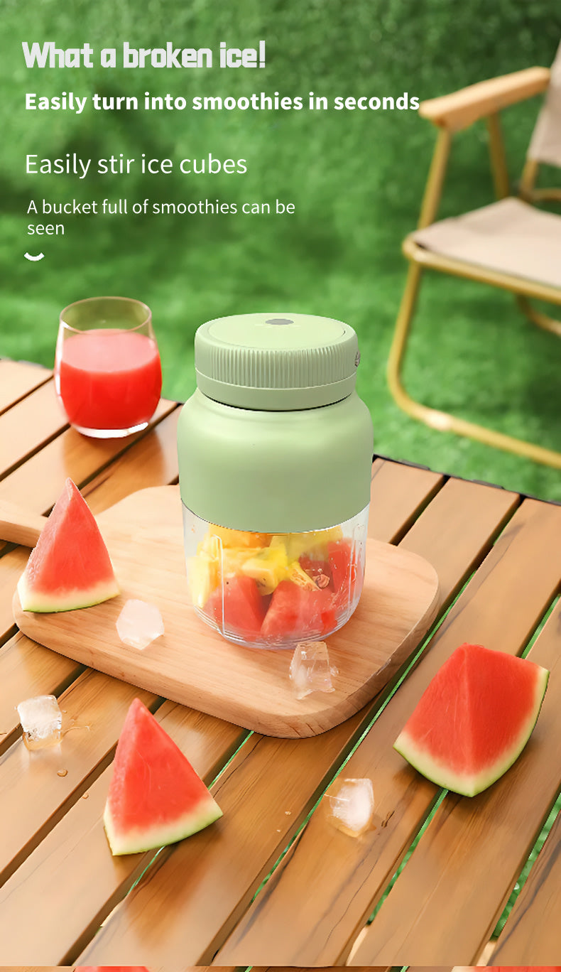 Cordless Smoothie Blender – 24oz Personal Juicer for Travel & Gym