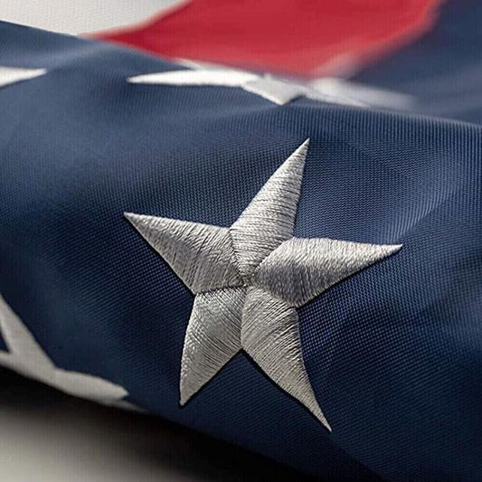 USA Flag – Outdoor Quality with Embroidered Stars, Durable Nylon & Brass Grommets
