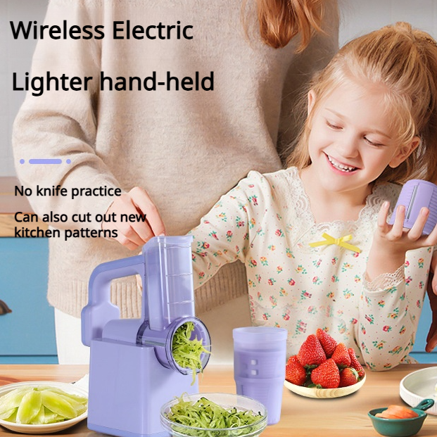 Electric Ice Crusher & Vegetable Slicer – Multi-Function Kitchen Shredder & Grater