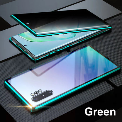Anti-peeping Magnetic Tempered Glass Double-sided Phone Case（Series S22-25）