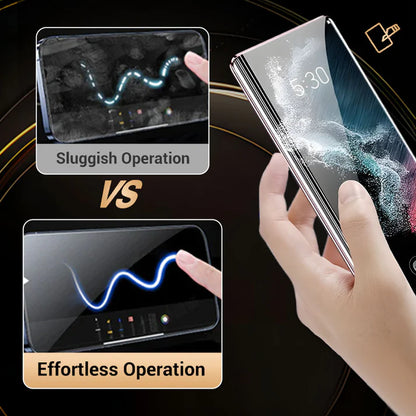 Anti-peeping Magnetic Tempered Glass Double-sided Phone Case（Series S22-25）