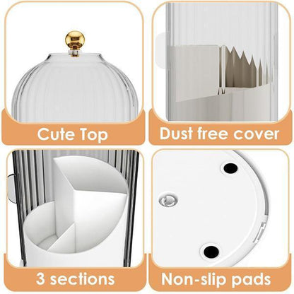 Makeup Brush Holder Organizer with Lid