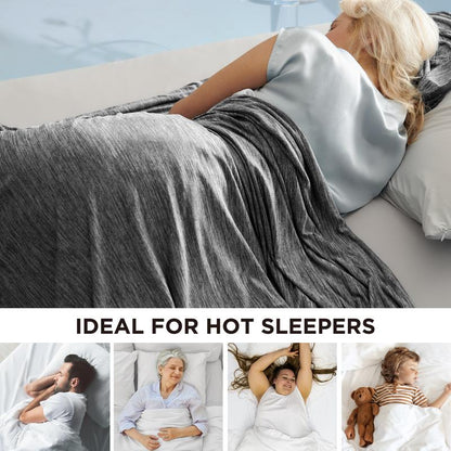 Cooling Blanket for Hot Sleepers – Lightweight, Breathable, Reversible Bamboo Fabric for Summer