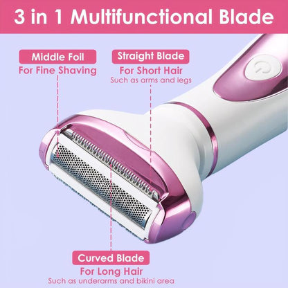 4 in 1 Electric Shaver | 1 Set Portable Hair Removal Machine Facial Stainless Razor Trimmer