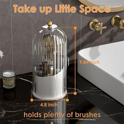 Makeup Brush Holder Organizer with Lid
