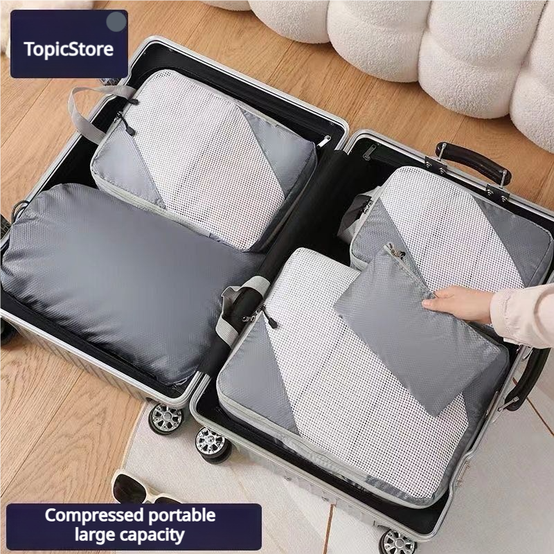 Travel storage bag, clothes packing storage bag, compression bag