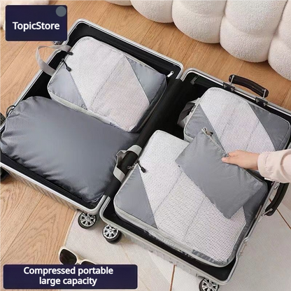 Travel storage bag, clothes packing storage bag, compression bag