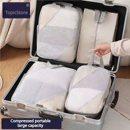 Travel storage bag, clothes packing storage bag, compression bag