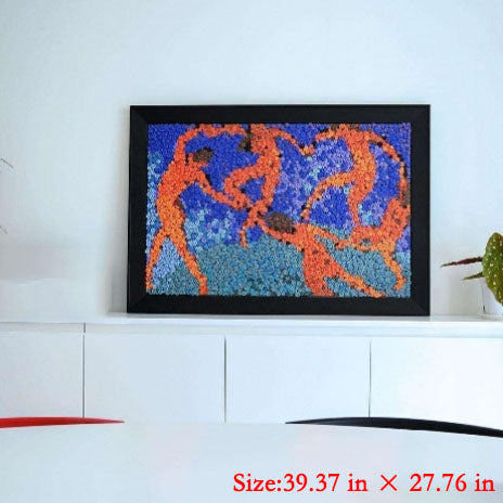 Button Decoration Painting, 12.64*9.21in