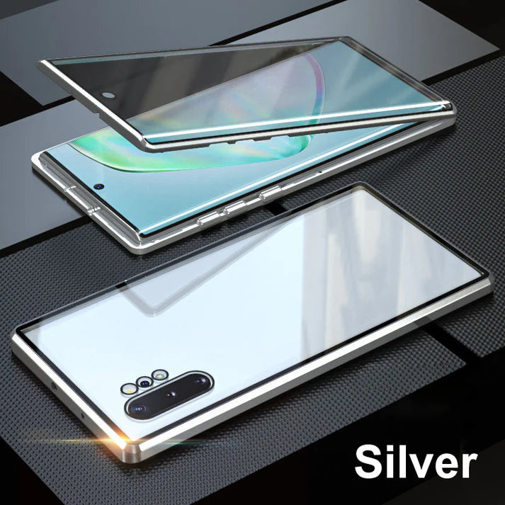 Anti-peeping Magnetic Tempered Glass Double-sided Phone Case（Series S22-25）
