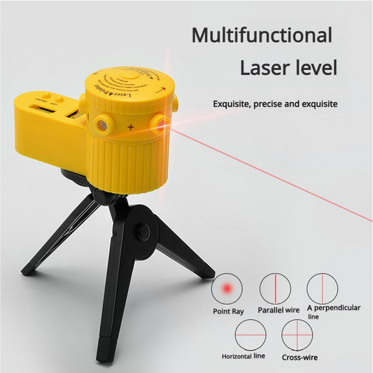 Multi-Purpose Laser Level – Infrared Line Projector with Swivel Mount for Accurate Alignment