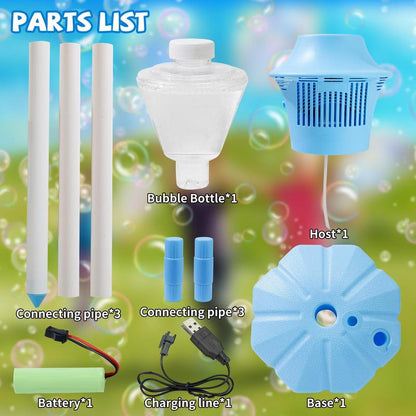 Bubble Maker for Kids - Adjustable Height Stand