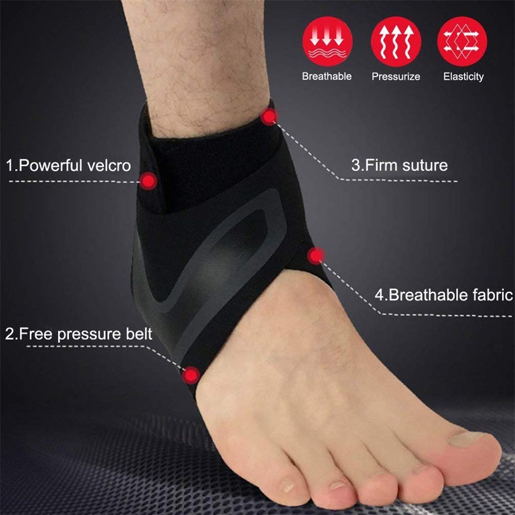 Elastic Ankle Brace Sleeves – Pain Relief & Support for Sports, Arthritis & Fasciitis