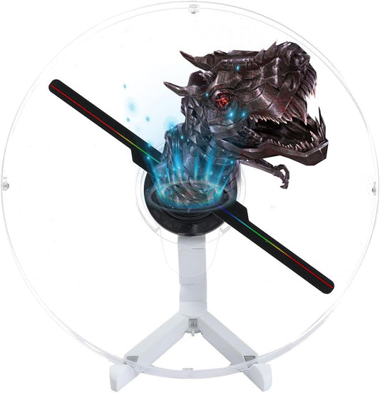 Naked eye 3D holographic fan advertising machine stereoscopic projection LED high-definition intelligent floating imaging