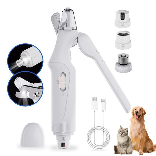 2-in-1 pet nail polisher, dog nail clipper trimmer