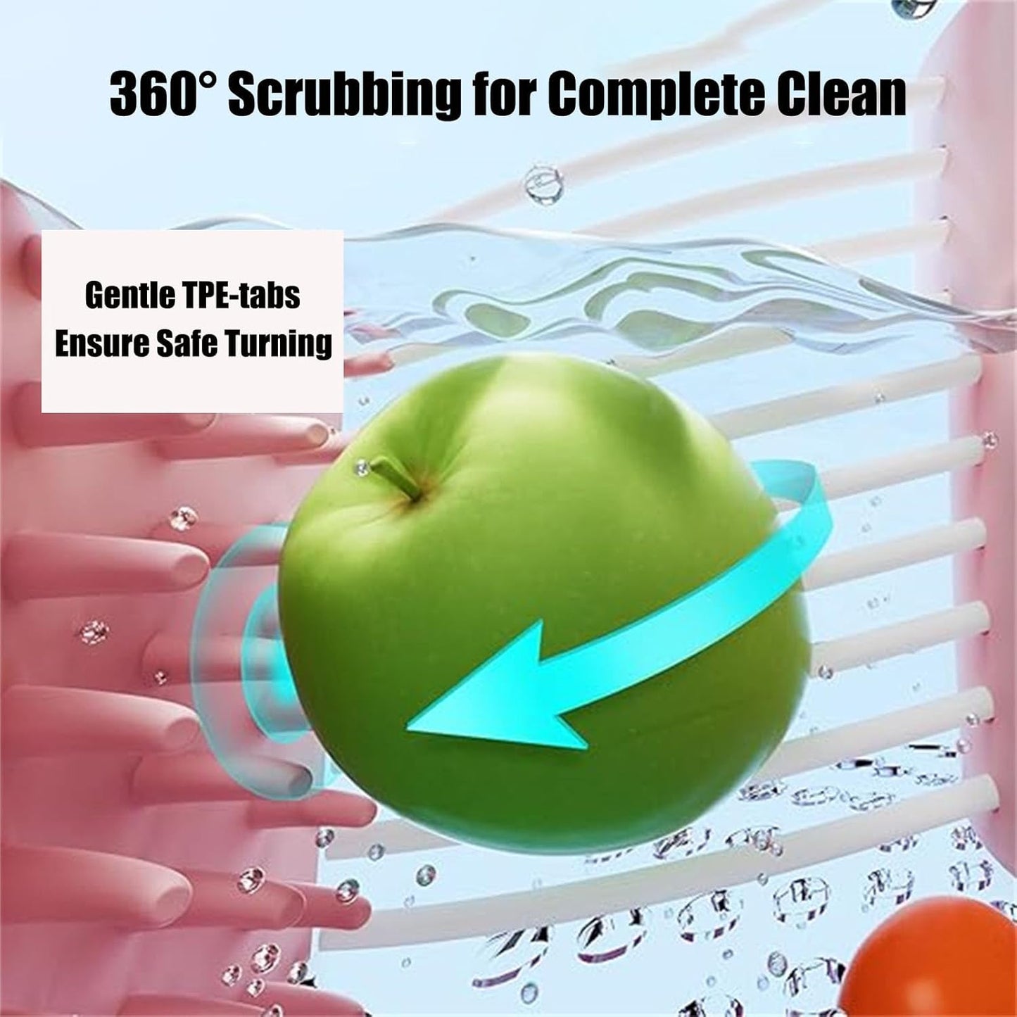 Multi-Use Fruit Spinner – Wash, Scrub & Drain in One Easy Step