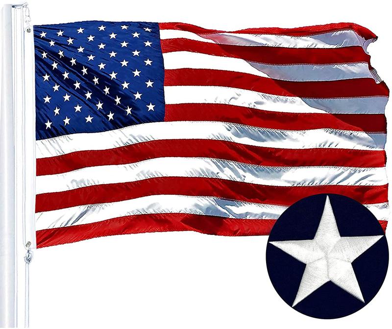 USA Flag – Outdoor Quality with Embroidered Stars, Durable Nylon & Brass Grommets